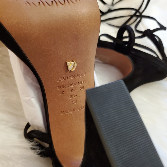 Vicenza Strappy Platform Heels- black - Picture 11 of 12